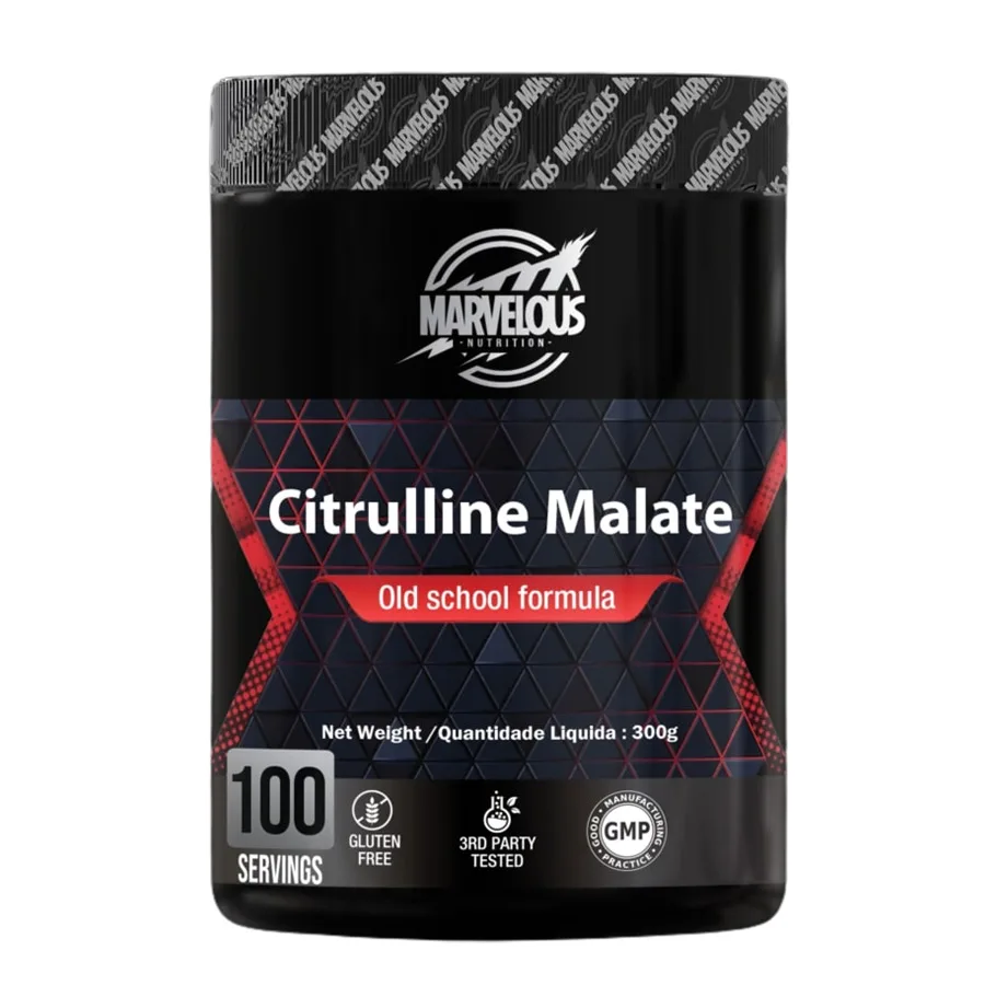 0634240078330-Marvelous-Nutrition-Citrulline-Malate-old-School-Formula-100Serv.-300G.jpg Marvelous Nutrition Citrulline 300gm 100 servings - Image 1