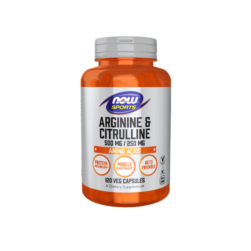Now-Foods-Arginine-Citrulline-120-Capsules-1 Now Foods Arginine & Citrulline 120 Capsules - Image 1