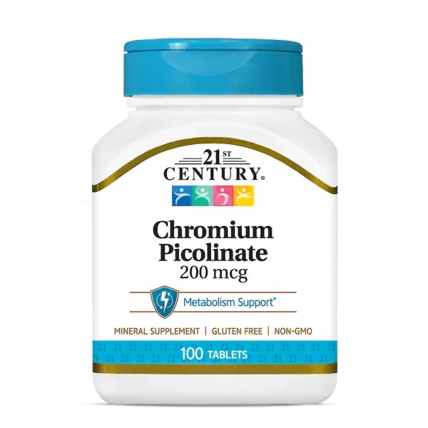 21ST CENTURY® Chromium Picolinate 200mcg 100 Tablets