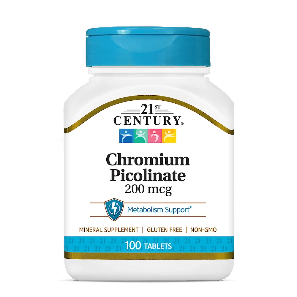corex 21ST CENTURY® Chromium Picolinate 200mcg 100 Tablets - Image 1