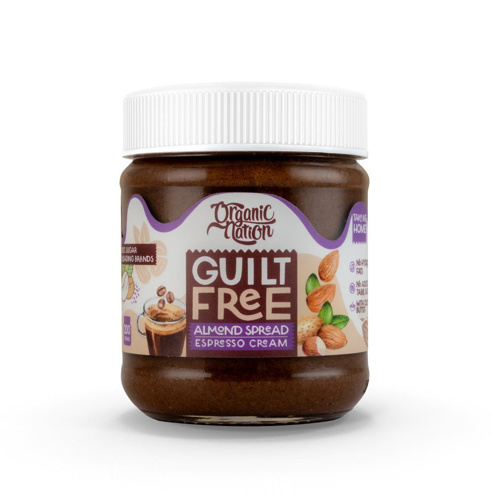 6222023701779_Organic_Nation_Guilt_Free_Almond_Spread-200G-Espresso_Cream_af0bb1a0-9818-43cf-aacd-8384feca9ae9 Almond Spread-200G-Espresso Cream - Image 1