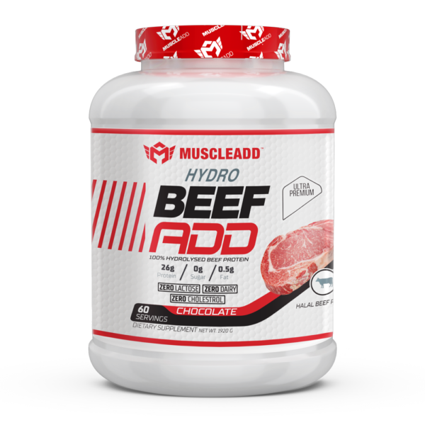 Muscle Add Hydro Beef Add 100% Hydrolyzed Beef Protein-60Serv.-1960G.