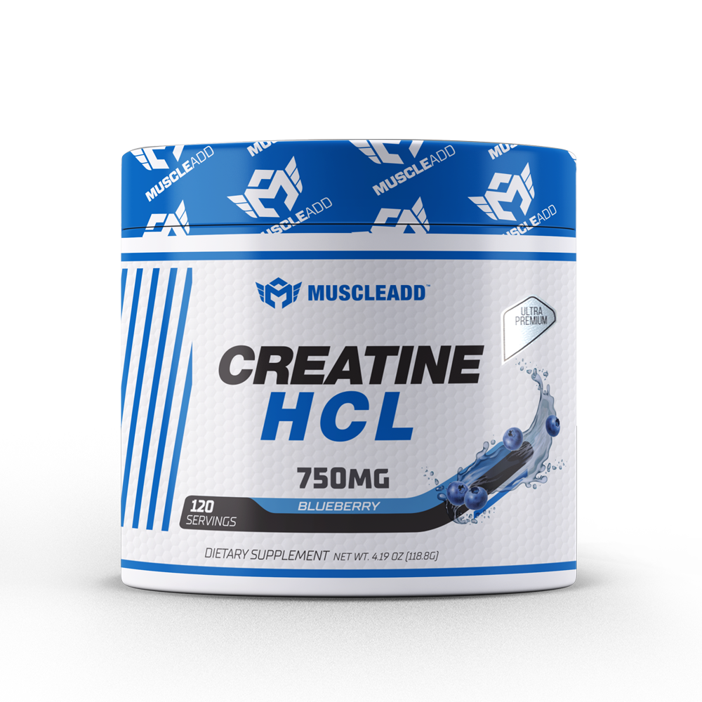 Creatine-HCL-Blueberry-Mockup_1300x Muscle add Creatine HCL-120Serv.-118.8G. - Image 1