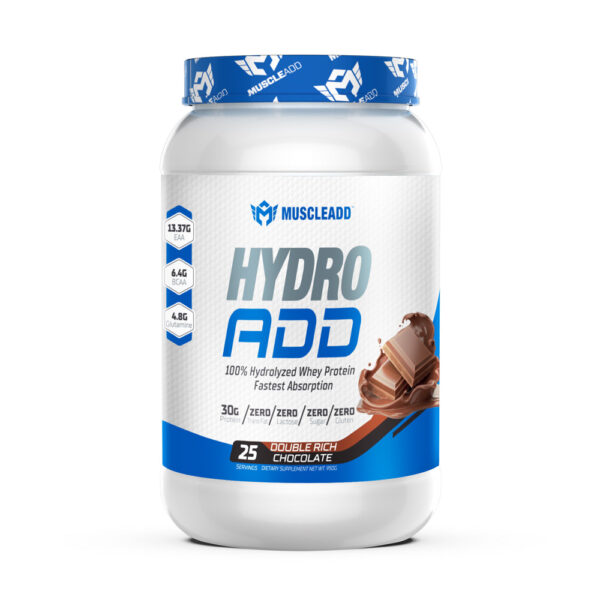 Muscle Add Hydro Add 100%Hydrolyzed Whey Protein Fastest Absorption-25Serv.-950G.