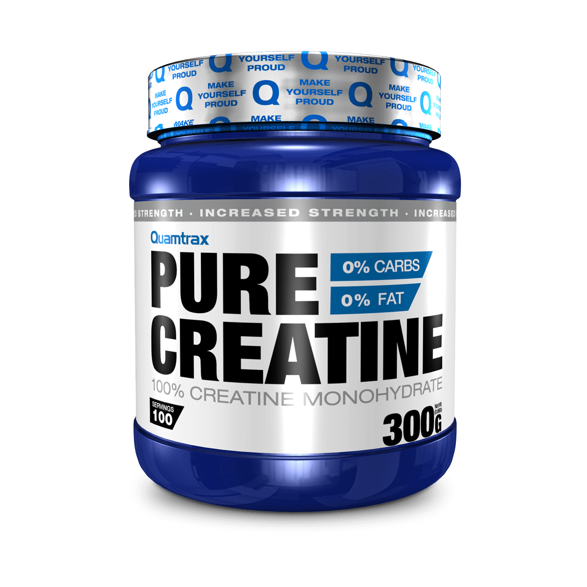 QUAMTRAX-PureCreatine-300G-1 Quamtrax Nutrition Pure Creatine 300gm 100 servings - Image 1